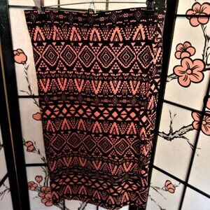 Iris Los Angeles Pink and Black Mini Skirt Size Medium